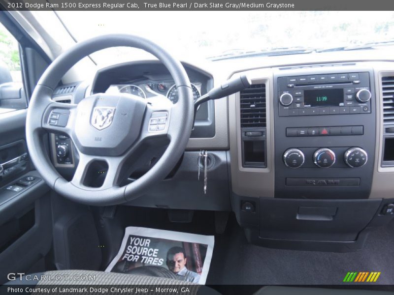 True Blue Pearl / Dark Slate Gray/Medium Graystone 2012 Dodge Ram 1500 Express Regular Cab