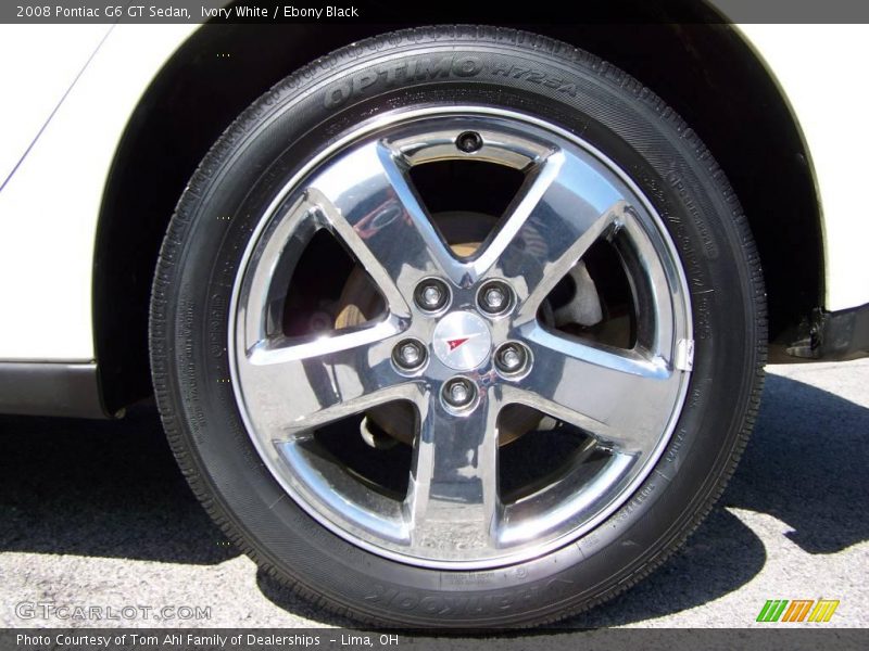Ivory White / Ebony Black 2008 Pontiac G6 GT Sedan