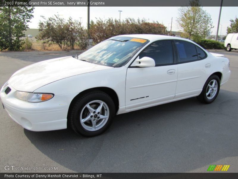 Ivory White / Graphite 2003 Pontiac Grand Prix SE Sedan