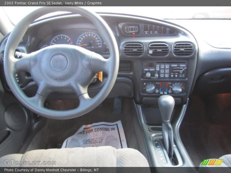 Ivory White / Graphite 2003 Pontiac Grand Prix SE Sedan