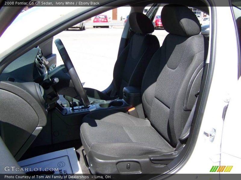 Ivory White / Ebony Black 2008 Pontiac G6 GT Sedan