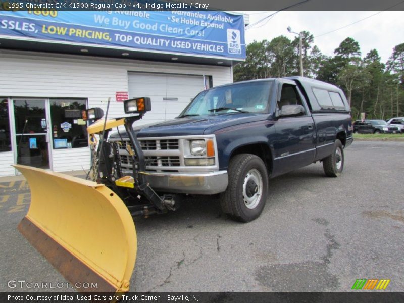 Indigo Metallic / Gray 1995 Chevrolet C/K K1500 Regular Cab 4x4