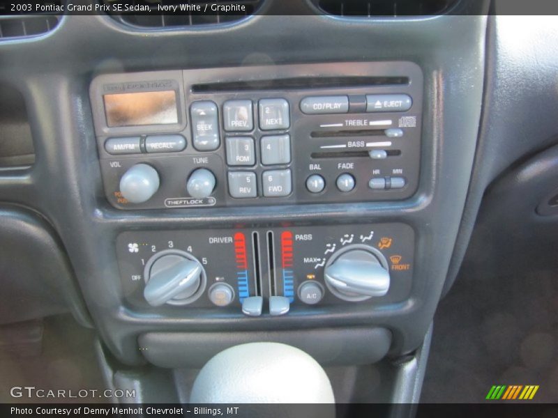 Ivory White / Graphite 2003 Pontiac Grand Prix SE Sedan