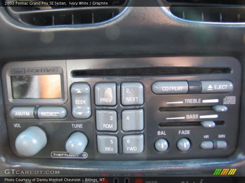 Ivory White / Graphite 2003 Pontiac Grand Prix SE Sedan