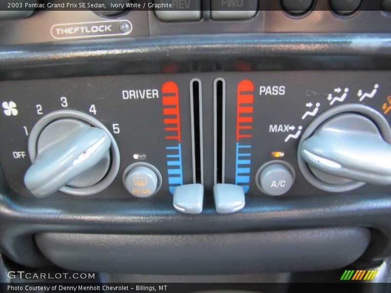 Ivory White / Graphite 2003 Pontiac Grand Prix SE Sedan