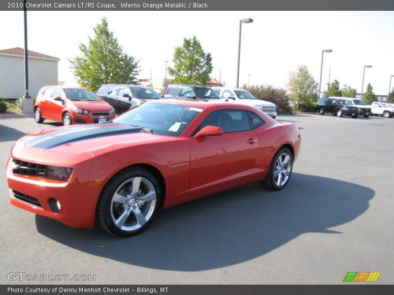 Inferno Orange Metallic / Black 2010 Chevrolet Camaro LT/RS Coupe