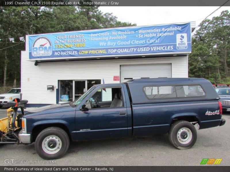 Indigo Metallic / Gray 1995 Chevrolet C/K K1500 Regular Cab 4x4