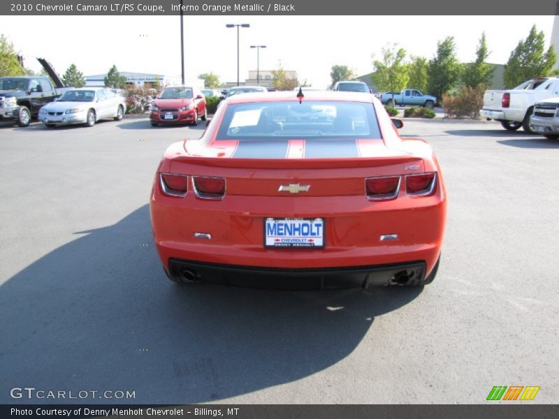 Inferno Orange Metallic / Black 2010 Chevrolet Camaro LT/RS Coupe