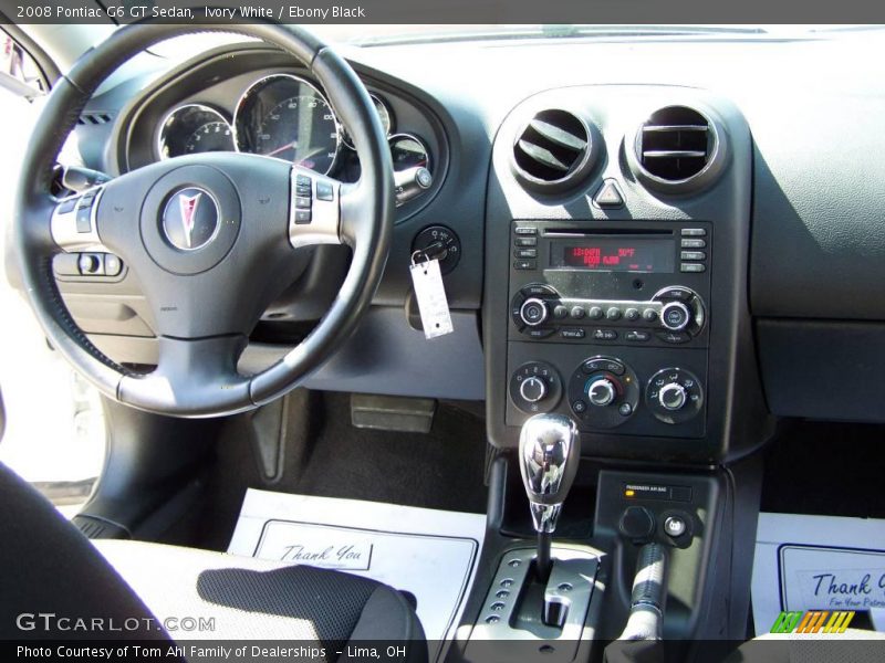 Ivory White / Ebony Black 2008 Pontiac G6 GT Sedan