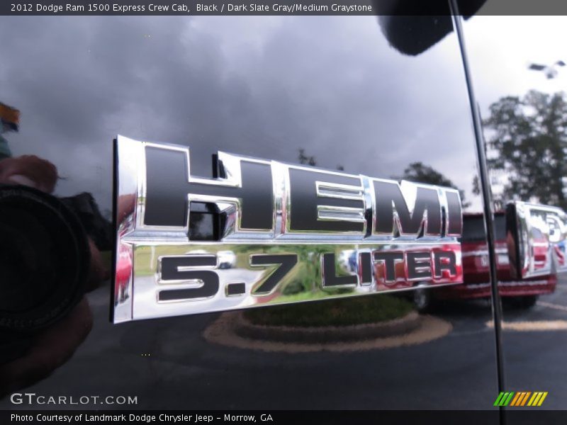 Black / Dark Slate Gray/Medium Graystone 2012 Dodge Ram 1500 Express Crew Cab