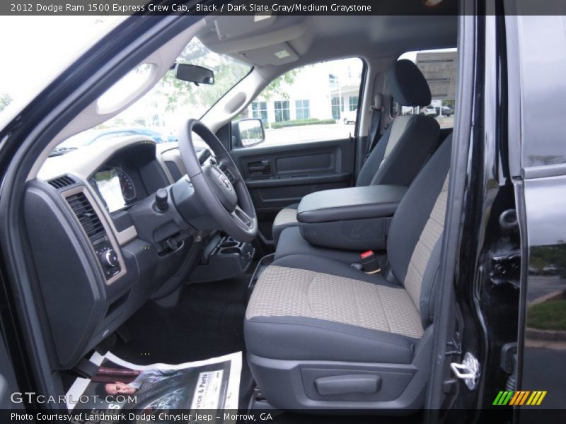 Black / Dark Slate Gray/Medium Graystone 2012 Dodge Ram 1500 Express Crew Cab