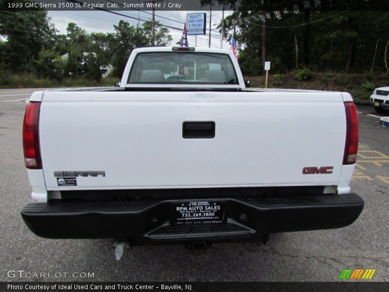 Summit White / Gray 1999 GMC Sierra 3500 SL Regular Cab