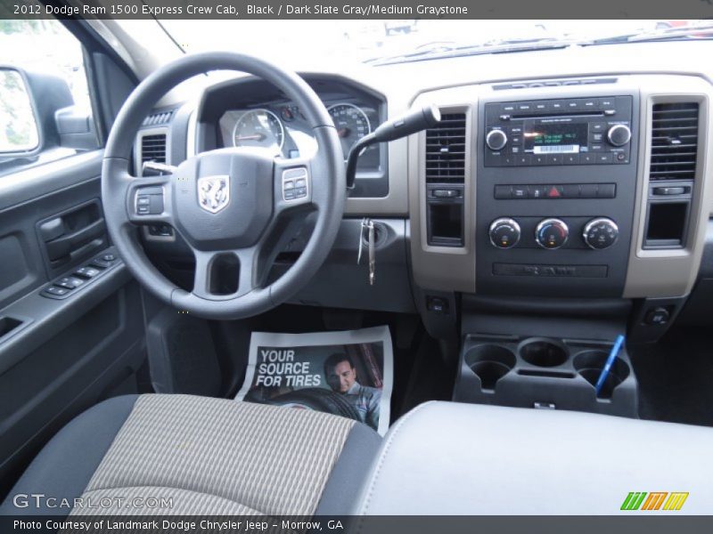 Black / Dark Slate Gray/Medium Graystone 2012 Dodge Ram 1500 Express Crew Cab
