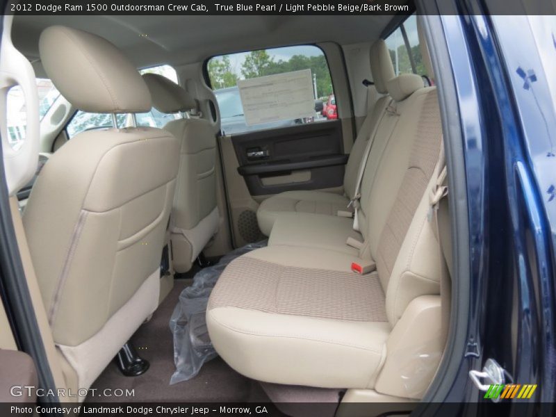 Rear Seat of 2012 Ram 1500 Outdoorsman Crew Cab