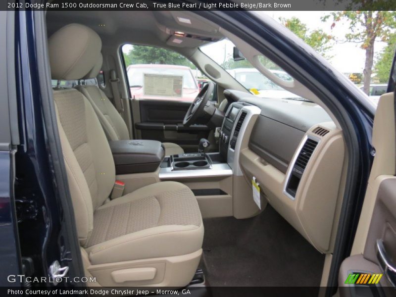  2012 Ram 1500 Outdoorsman Crew Cab Light Pebble Beige/Bark Brown Interior