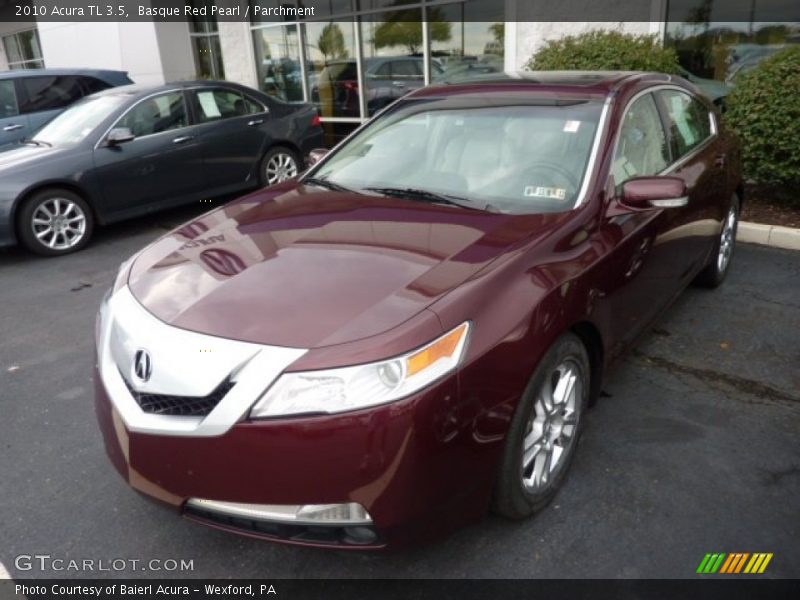 Basque Red Pearl / Parchment 2010 Acura TL 3.5