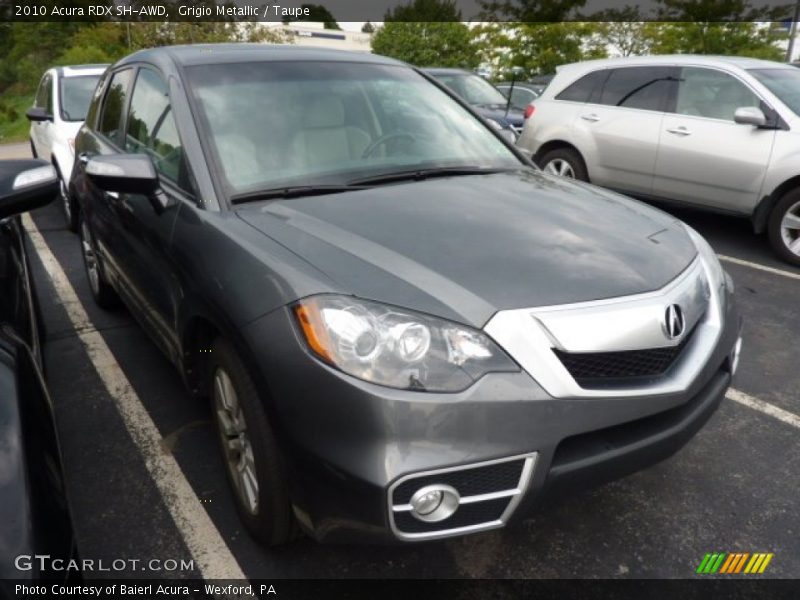 Grigio Metallic / Taupe 2010 Acura RDX SH-AWD