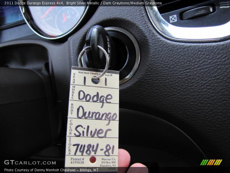 Bright Silver Metallic / Dark Graystone/Medium Graystone 2011 Dodge Durango Express 4x4