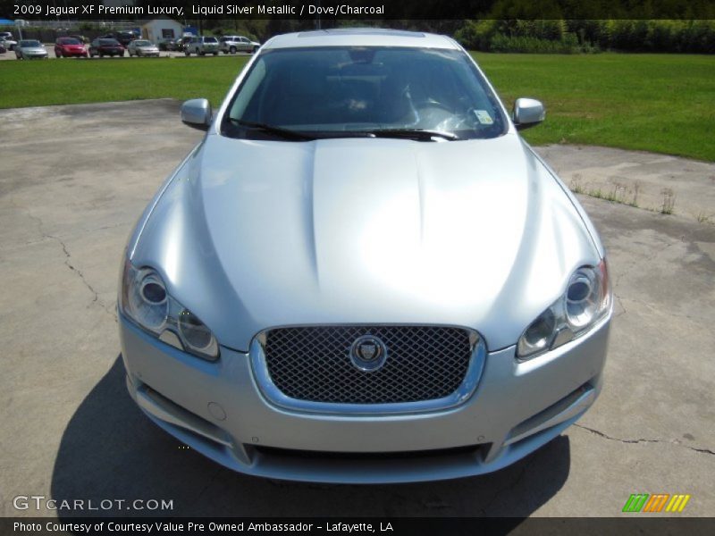 Liquid Silver Metallic / Dove/Charcoal 2009 Jaguar XF Premium Luxury