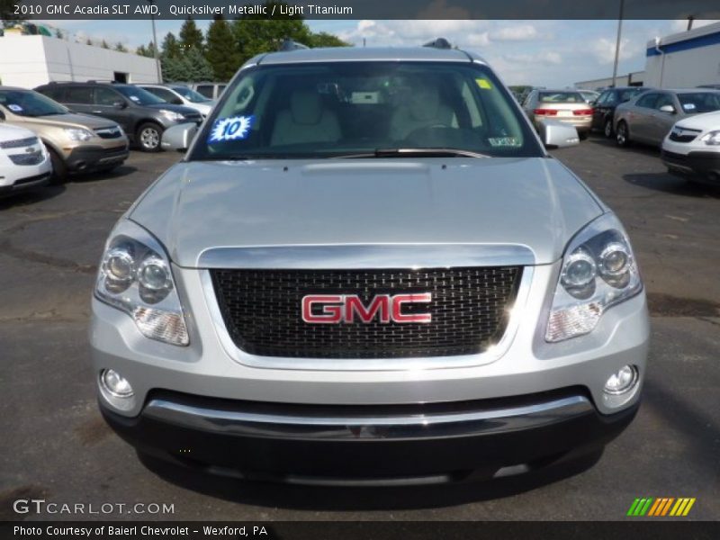 Quicksilver Metallic / Light Titanium 2010 GMC Acadia SLT AWD