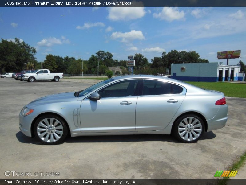 Liquid Silver Metallic / Dove/Charcoal 2009 Jaguar XF Premium Luxury