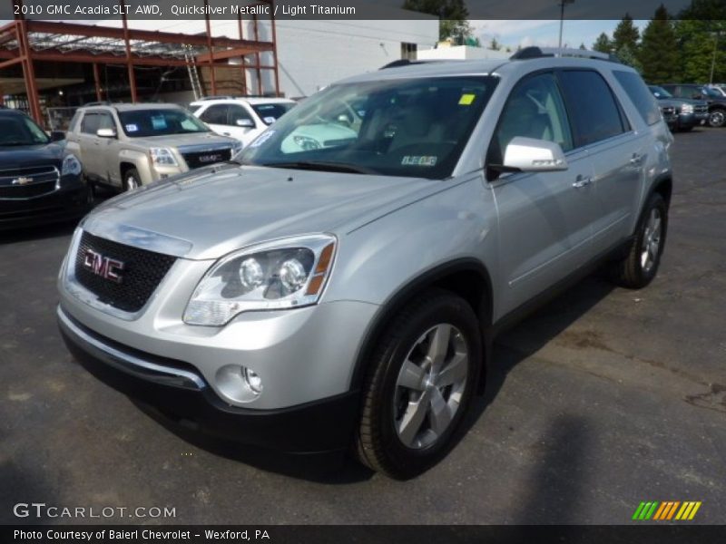 Quicksilver Metallic / Light Titanium 2010 GMC Acadia SLT AWD