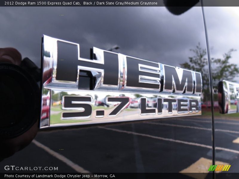 Black / Dark Slate Gray/Medium Graystone 2012 Dodge Ram 1500 Express Quad Cab