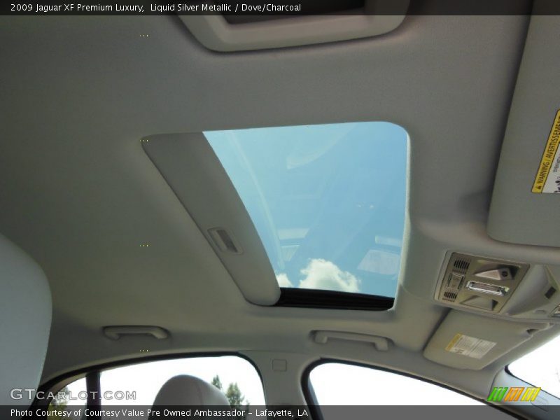 Liquid Silver Metallic / Dove/Charcoal 2009 Jaguar XF Premium Luxury