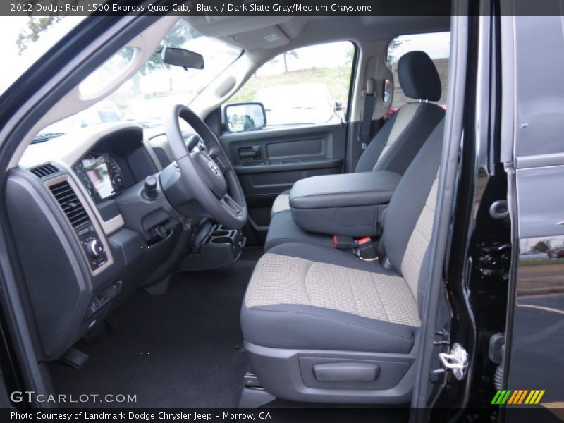 Black / Dark Slate Gray/Medium Graystone 2012 Dodge Ram 1500 Express Quad Cab