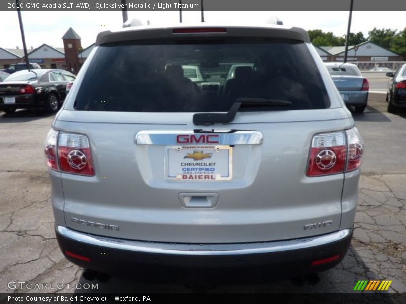Quicksilver Metallic / Light Titanium 2010 GMC Acadia SLT AWD