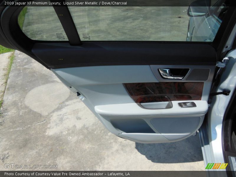 Liquid Silver Metallic / Dove/Charcoal 2009 Jaguar XF Premium Luxury