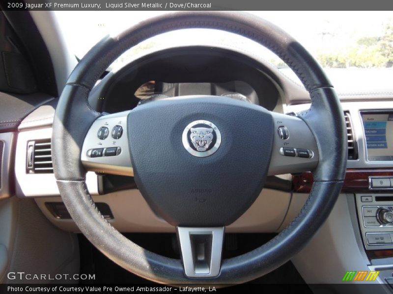 Liquid Silver Metallic / Dove/Charcoal 2009 Jaguar XF Premium Luxury