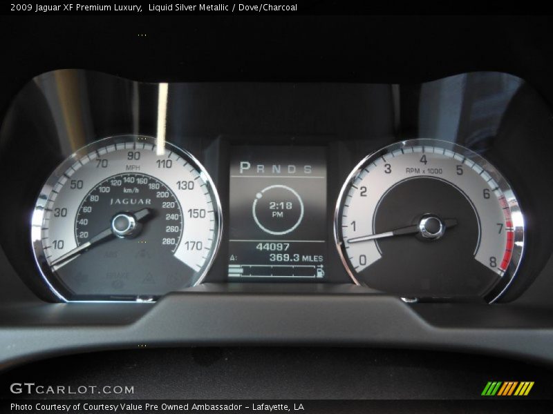 Liquid Silver Metallic / Dove/Charcoal 2009 Jaguar XF Premium Luxury