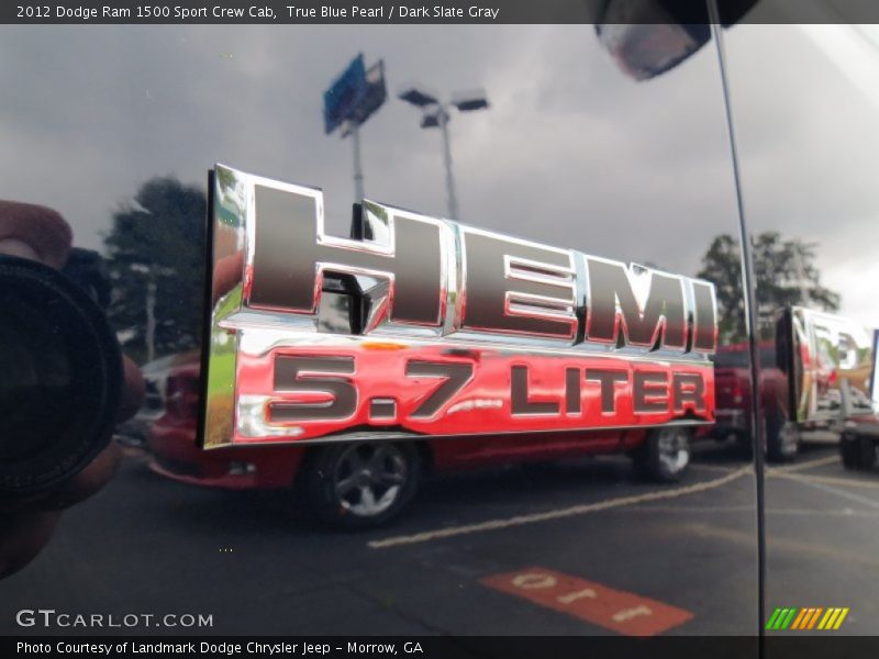 True Blue Pearl / Dark Slate Gray 2012 Dodge Ram 1500 Sport Crew Cab