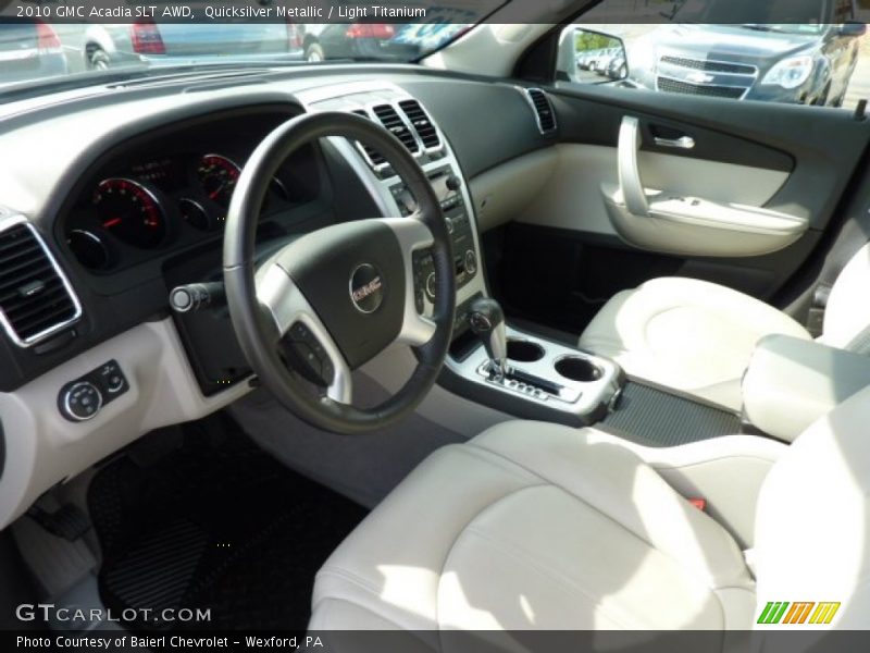 Quicksilver Metallic / Light Titanium 2010 GMC Acadia SLT AWD