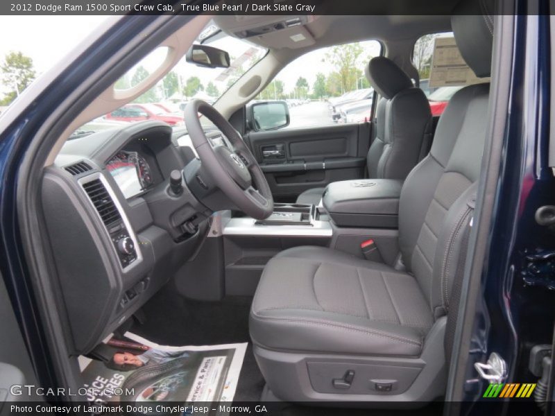 True Blue Pearl / Dark Slate Gray 2012 Dodge Ram 1500 Sport Crew Cab