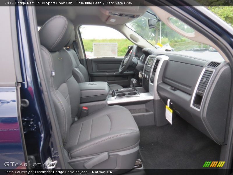 True Blue Pearl / Dark Slate Gray 2012 Dodge Ram 1500 Sport Crew Cab