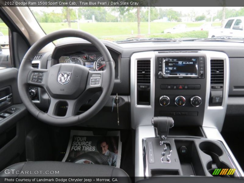 True Blue Pearl / Dark Slate Gray 2012 Dodge Ram 1500 Sport Crew Cab