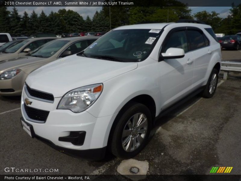Summit White / Jet Black/Light Titanium 2010 Chevrolet Equinox LT AWD
