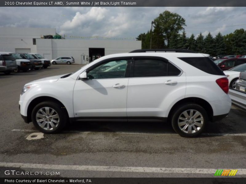 Summit White / Jet Black/Light Titanium 2010 Chevrolet Equinox LT AWD