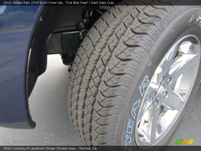 True Blue Pearl / Dark Slate Gray 2012 Dodge Ram 1500 Sport Crew Cab