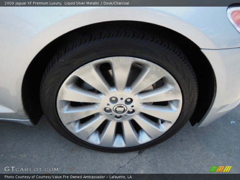 Liquid Silver Metallic / Dove/Charcoal 2009 Jaguar XF Premium Luxury