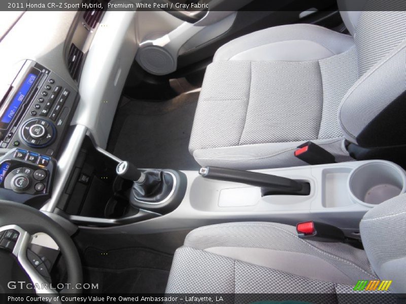Premium White Pearl / Gray Fabric 2011 Honda CR-Z Sport Hybrid