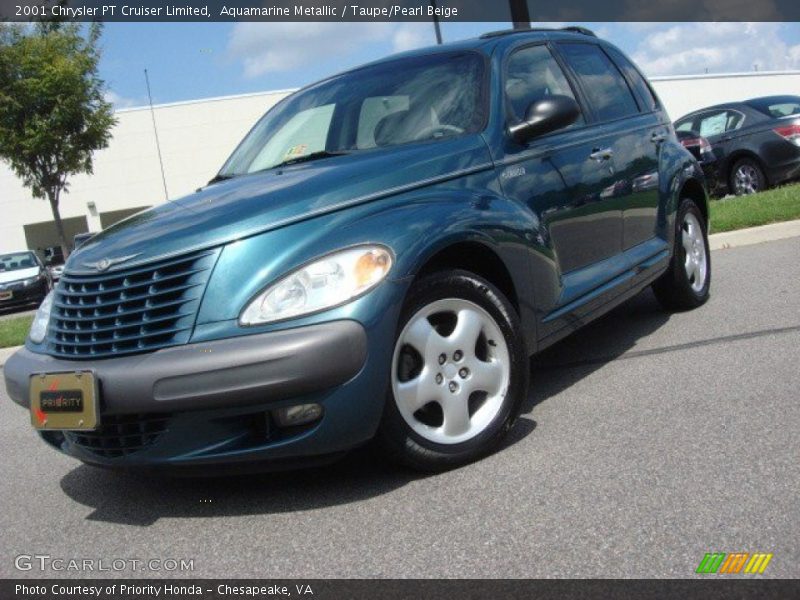 Aquamarine Metallic / Taupe/Pearl Beige 2001 Chrysler PT Cruiser Limited