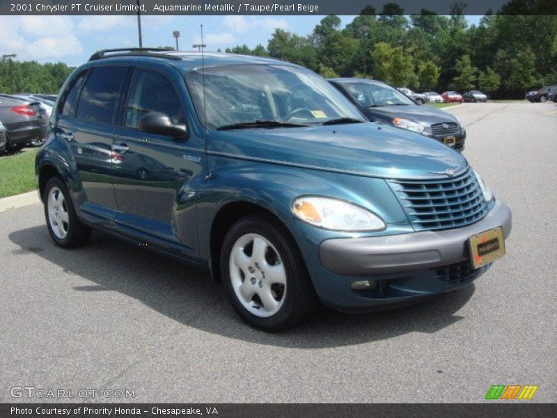 Aquamarine Metallic / Taupe/Pearl Beige 2001 Chrysler PT Cruiser Limited