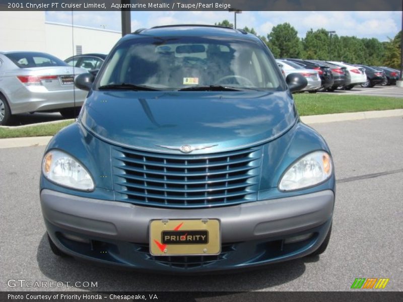 Aquamarine Metallic / Taupe/Pearl Beige 2001 Chrysler PT Cruiser Limited