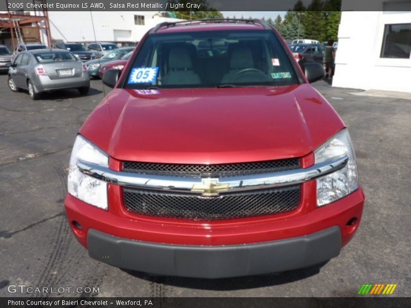 Salsa Red Metallic / Light Gray 2005 Chevrolet Equinox LS AWD