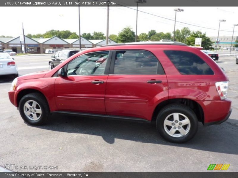 Salsa Red Metallic / Light Gray 2005 Chevrolet Equinox LS AWD