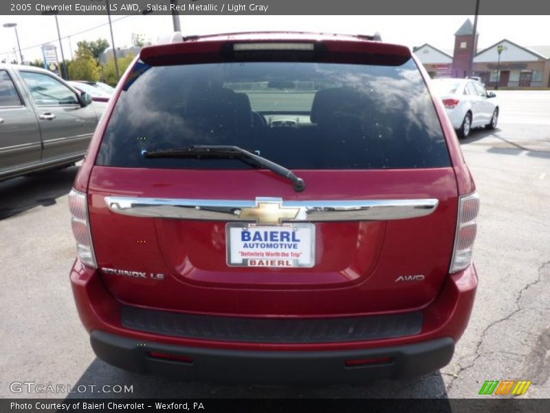 Salsa Red Metallic / Light Gray 2005 Chevrolet Equinox LS AWD
