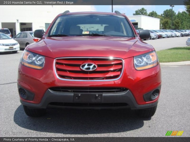 Venetian Red / Beige 2010 Hyundai Santa Fe GLS